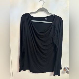 Cowl neck long sleeve